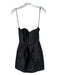 Alfred Sung Size 4 Black Polyester Strapless Sweetheart Neckline Back Zip Dress Black / 4