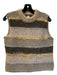 St John Sport Size Small Beige, Brown & Black Wool Blend Sleeveless Top Beige, Brown & Black / Small