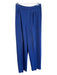 St John Collection Size 8 Blue Knit Pockets Elastic Band Straight Leg Pants Blue / 8