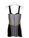 Adidas x Paolina Russo Size L Black, White, Yellow Polyester Ribbed Knit Dress Black, White, Yellow / L