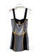 Adidas x Paolina Russo Size L Black, White, Yellow Polyester Ribbed Knit Dress Black, White, Yellow / L