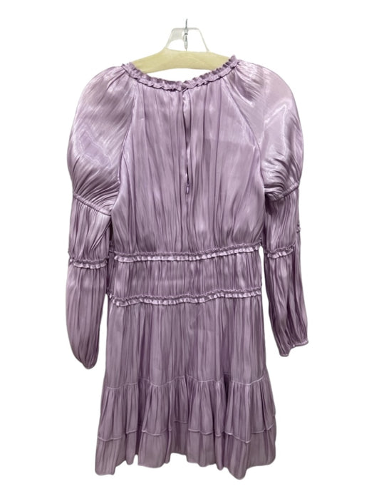 Cinq a Sept Size 6 Light Purple Polyester Long Sleeve Knee Length Dress Light Purple / 6