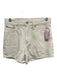 Levi's Size 25 White Cotton Denim High Rise 5 Pocket Shorts White / 25