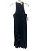 Likely Size 4 Black Polyester Sleeveless Darted Ruffle Racerback Dress Black / 4