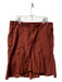 Joie Size 6 Burgundy Cotton Midi Ruffle Hem Pockets Cordaroy Skirt Burgundy / 6