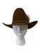 Resistol Brown Felt Braided Detail feather Tall Hat Brown / 6 7/8