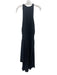 Ramy Brook Size M Black Polyester Smocked Sleeveless Dress Black / M