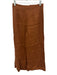 Faithfull the Brand Size 4 Chestnut Brown Linen Short Puff Sleeve Wrap Pant Set Chestnut Brown / 4