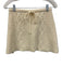 SABO Size 4 Cream White Cotton Textured Knit Short Dolman Sleeve Mini Skirt Set Cream White / 4