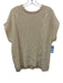 SABO Size 4 Cream White Cotton Textured Knit Short Dolman Sleeve Mini Skirt Set Cream White / 4