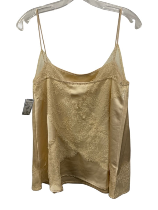 SABO Size 4/6 Cream Beige Polyester Satin Elastic & Drawstring Waist Pant Set Cream Beige / 4/6