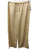SABO Size 4/6 Cream Beige Polyester Satin Elastic & Drawstring Waist Pant Set Cream Beige / 4/6