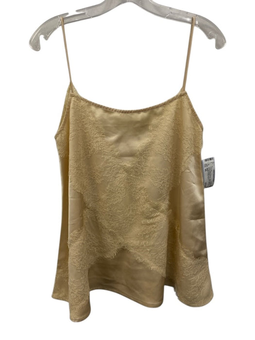SABO Size 4/6 Cream Beige Polyester Satin Elastic & Drawstring Waist Pant Set Cream Beige / 4/6