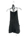 Free People Size M Charcoal Cotton Blend Spaghetti Strap Overalls Romper Charcoal / M