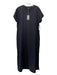 All Saints Size 12 Black Cotton Cap Sleeve Slit Maxi Dress Black / 12