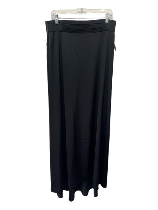 Kay Unger Size 12 Black Triacetate Pleated Detail Formal Dress Black / 12