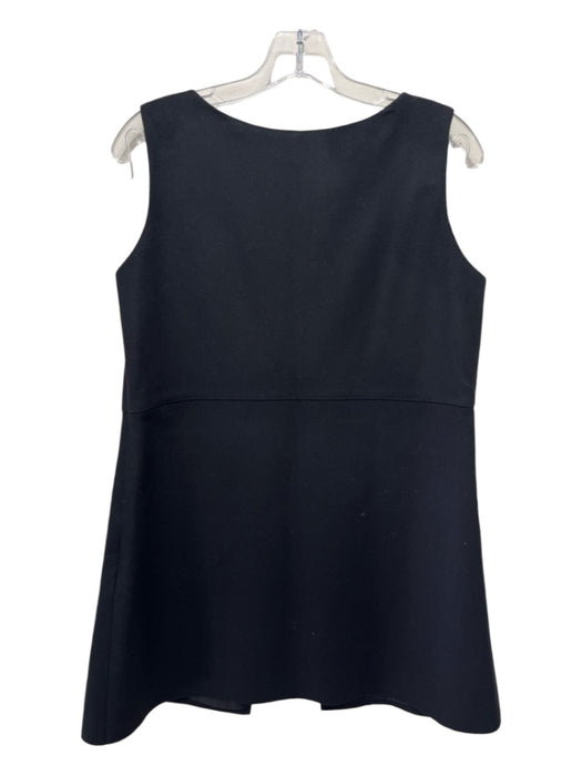 Ann Mashburn Size L Black Mini Front Slit Sleeveless Dress Black / L