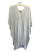 Two Size Est L Cream Cotton Sheer Pleated Detail Tunic Dress Cream / Est L