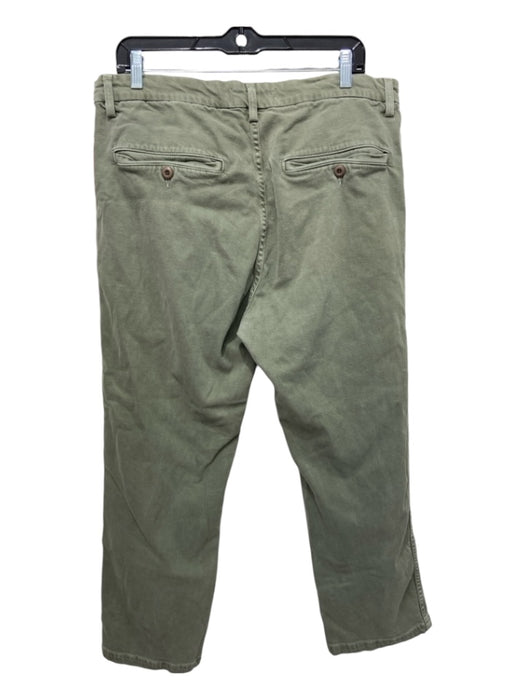 AMO Size 32 Olive Cotton Blend Straight Pants Olive / 32