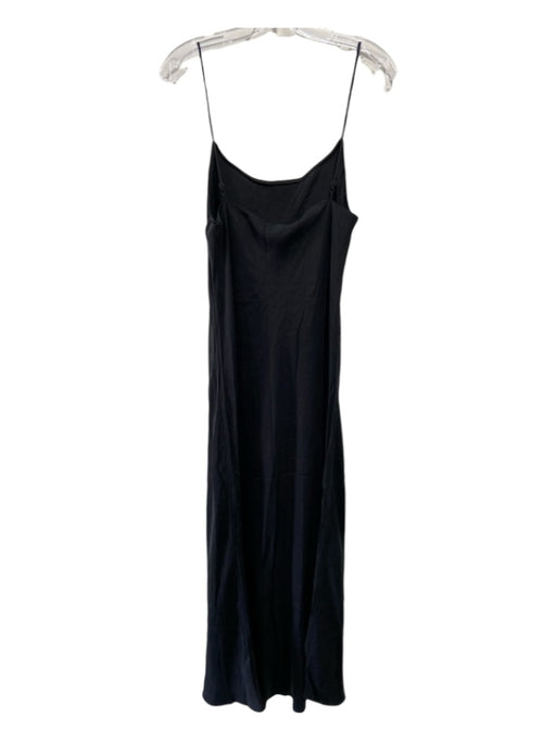 J. Crew Size as is Black Cupro Blend Adjustable Spaghetti Strap Slip Dress Black / as is