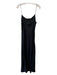 J. Crew Size as is Black Cupro Blend Adjustable Spaghetti Strap Slip Dress Black / as is