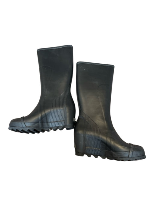 Sorel Shoe Size 9.5 Black Rubber Wedge Knee High Rainboots Black / 9.5