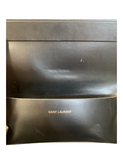 Saint Laurent Black Mirror Sqaure Nose Peice Oversized Sunglasses Black