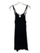 RYKIEL Sonia Rykiel Size S Black Cotton Sleeveless Beaded Design Dress Black / S