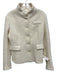 Hache Size 40 White Wool & Polyester Long Sleeve Button Up Textured Jacket White / 40