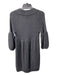 Alice + Olivia Size Est M Gray Wool Scoop Neck 3/4 Balloon Sleeve Ribbed Dress Gray / Est M