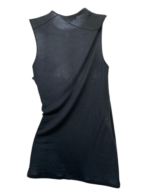 MaxMara Size S Black Viscose Cowl Neck Sleeveless Top Black / S