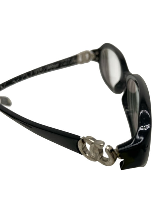 Tiffany & Co. Black & Silver Acetate Narrow Logo case incl Glasses Black & Silver