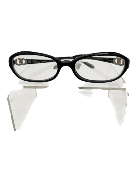 Tiffany & Co. Black & Silver Acetate Narrow Logo case incl Glasses Black & Silver