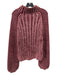 Free People Size Medium Pink & Burgundy Cotton Long Balloon Sleeve Faded Sweater Pink & Burgundy / Medium