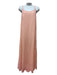 Ter Et Bantine Size 42 Light Pink Polyester Velvet Sleeveless Midi Dress Light Pink / 42