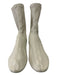 Khaite Shoe Size 39 Beige Leather Calf High Almond Toe Back Zip Booties Beige / 39