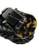 Golden Goose Black Leather Braided Tortoiseshell Buckle Woven Belts Black / 90