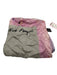 Nick Fouquet Gray, Purple & Black Silk Palm Tree Print Splatter Square scarf Gray, Purple & Black