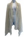 Faliero Sarti Cream White Missing Fabric Tag Lace Detail Rectangle Wrap scarf Cream White