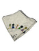 Maira Kalman White & Multi No Fabric Tag Necklace Jewel Print Square scarf White & Multi