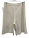 Toteme Size S Cream White Viscose Blend Knit Stretch Hook & Zip Fly Shorts Cream White / S