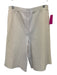Toteme Size S Cream White Viscose Blend Knit Stretch Hook & Zip Fly Shorts Cream White / S