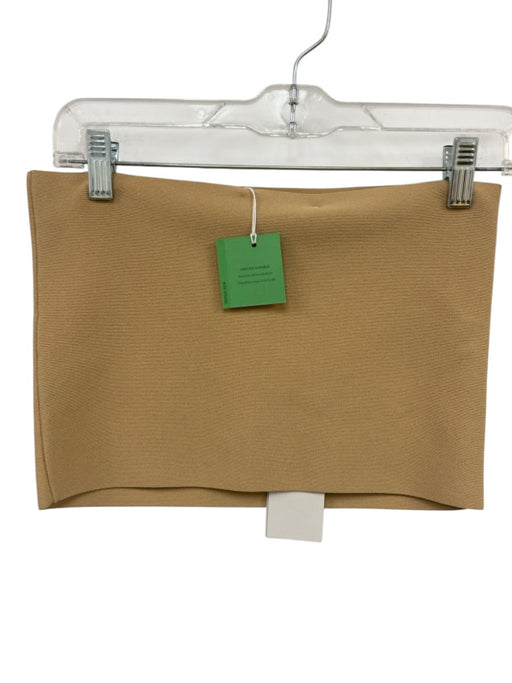 Stella McCartney Size M Beige Viscose Blend Stretch Strapless Tube Bandeau Top Beige / M