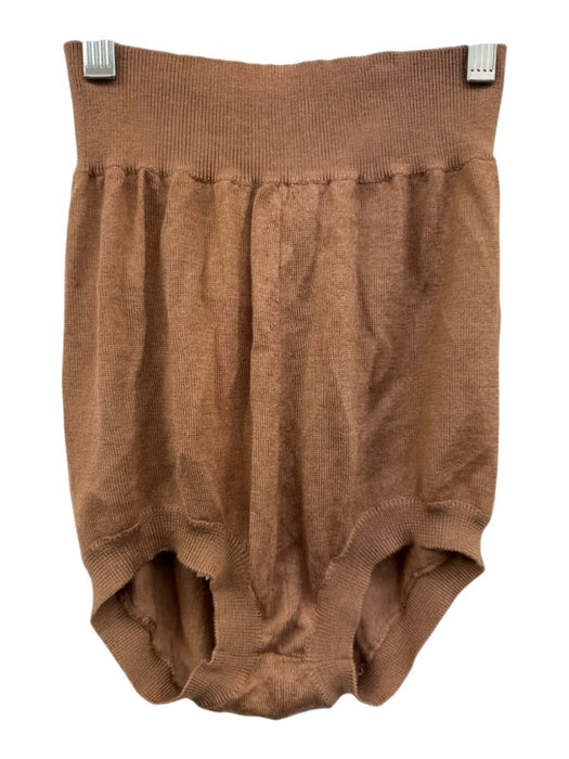 Stella McCartney Size 40 Brown Cashmere & Silk Knit Ribbed Hem Lingerie Brown / 40
