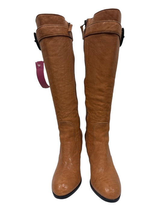 Fendi Shoe Size 35 Camel Brown Leather round toe Buckle Detail Knee High Boots Camel Brown / 35