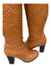 Fendi Shoe Size 35 Camel Brown Leather round toe Buckle Detail Knee High Boots Camel Brown / 35