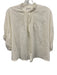India Collection Emerson Fry Size One Size Off White Cotton Swiss Dot Crop Top Off White / One Size