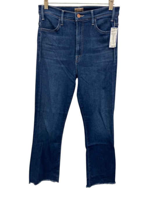 Mother Size 29 Dark Wash Cotton Denim High Rise Contrast Stitch Jeans Dark Wash / 29