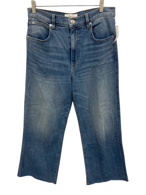 Slvrlake Size 30 Light Wash Cotton Denim High Rise Whiskering Zip & Button Jeans Light Wash / 30