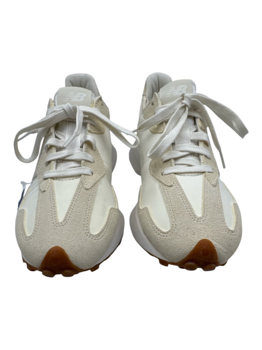 New Balance Shoe Size 10 Cream & White Suede & Leather Logo Lace Up Sneakers Cream & White / 10